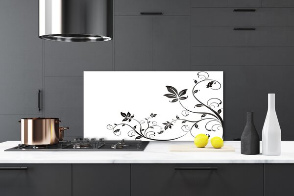 Sklenený obklad Do kuchyne Abstrakcie rastliny listy 120x60 cm