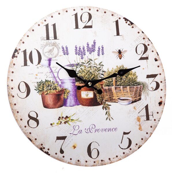 Nástenné hodiny La Provence, 34 cm