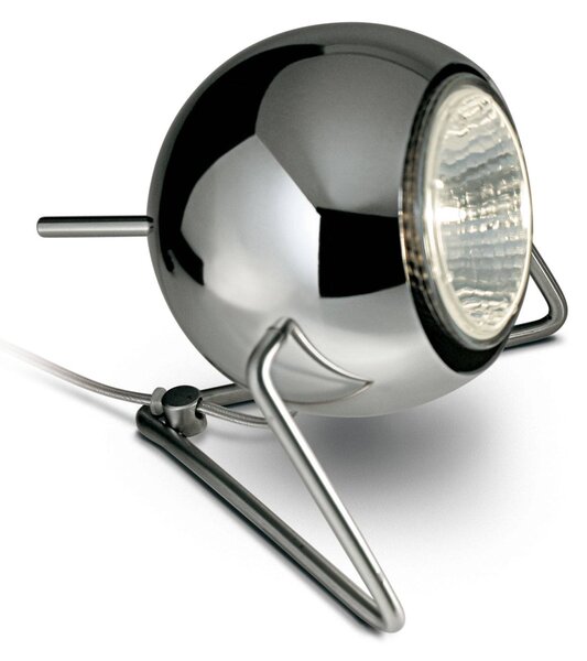 Fabbian Beluga Steel chrómová stolná lampa Ø 9 cm