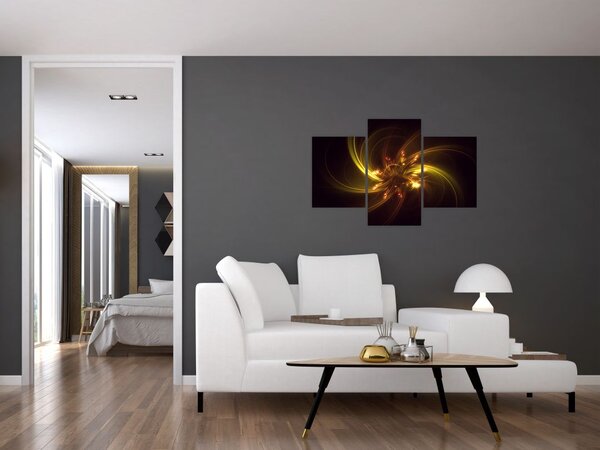 Obraz - abstrakcia vrtuľky (90x60 cm)