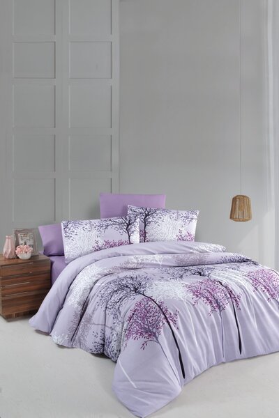 Bavlnené obliečky SAKURA fialové Rozmer obliečky: 2 ks 70 x 90 cm | 200 x 220 cm