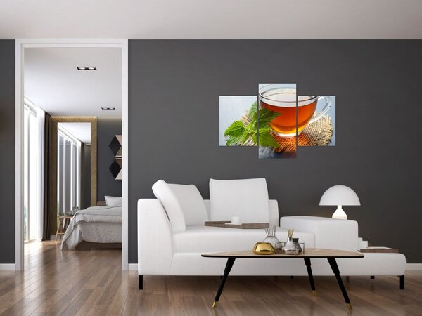 Obraz šálky s čajom (90x60 cm)