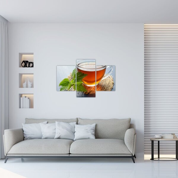 Obraz šálky s čajom (90x60 cm)