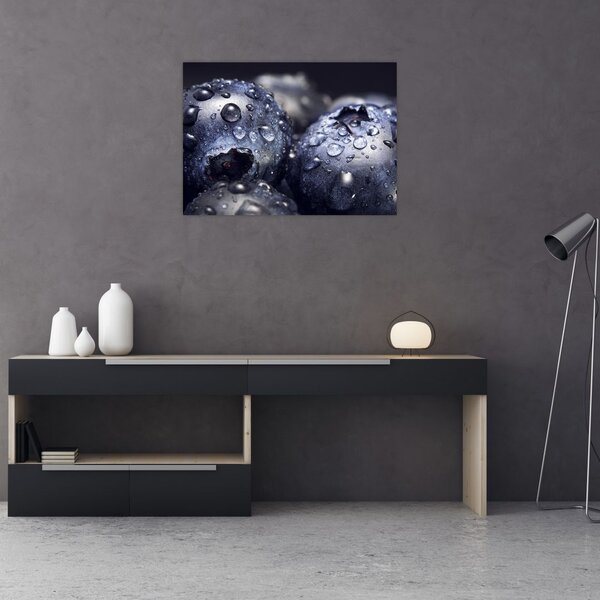 Obraz ovocia s kvapkami vody (70x50 cm)