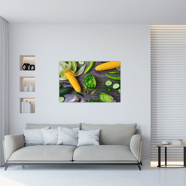 Obraz so zeleninou (90x60 cm)