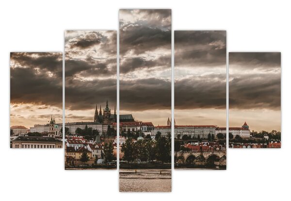 Obraz Pražského hradu za šera (150x105 cm)