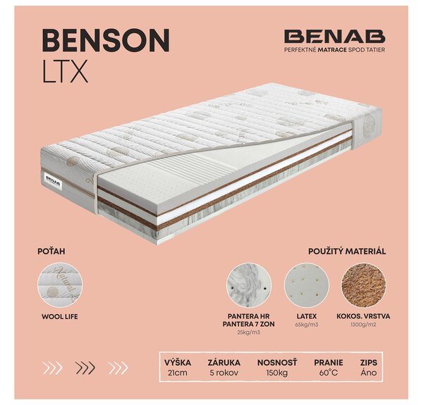 NovýNábytok.sk Penový matrac Benab Thaumas LTX 200x160 cm (T4/T5). Akcia -10%. Vlastná spoľahlivá doprava až k Vám domov. 763521