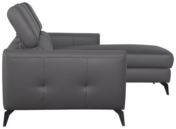 SEDACIA SÚPRAVA, textil, koža, antracitová Celina Home - Sedačky