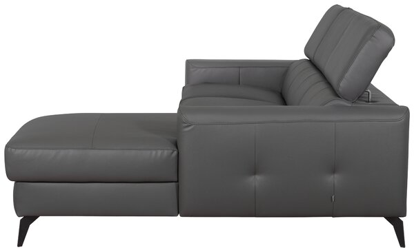 SEDACIA SÚPRAVA, textil, koža, antracitová Celina Home - Sedačky