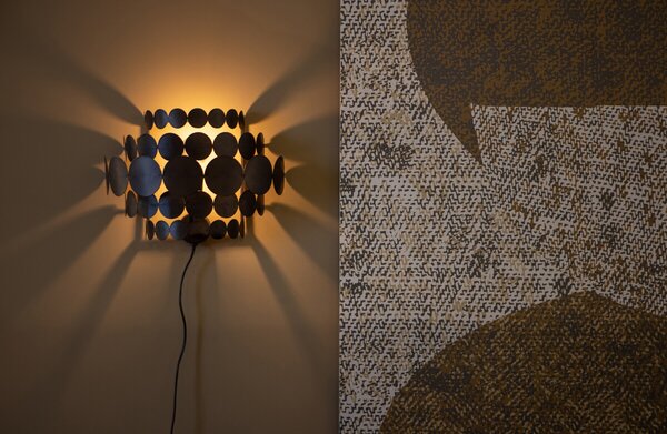 MUZZA NÁSTENNÁ LAMPA KAKI ČIERNA