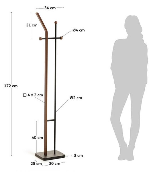 MUZZA STOJAN NA KABÁTY MAGALI 172 CM
