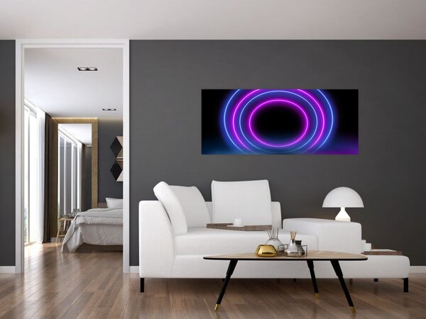 Obraz farebných kruhov (120x50 cm)