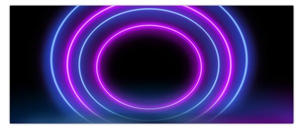 Obraz farebných kruhov (120x50 cm)
