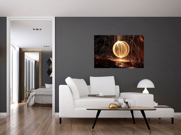 Obraz svetelnej gule (90x60 cm)