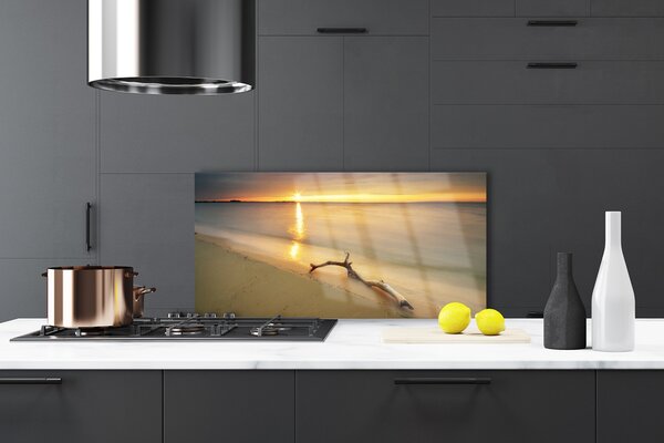 Sklenený obklad Do kuchyne Oceán pláž príroda 100x50 cm