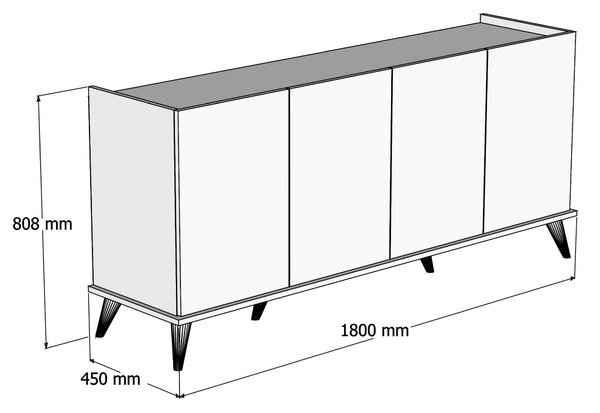 ASIR Skriňa ELEGANTE 1600 orech