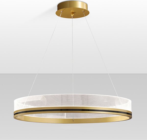 Toolight Toolight, LED závesné svietidlo 40cm APP1189-CP, zlatá, OSW-40019