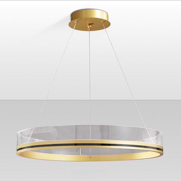 Toolight Toolight, LED závesné svietidlo 40cm APP1189-CP, zlatá, OSW-40019