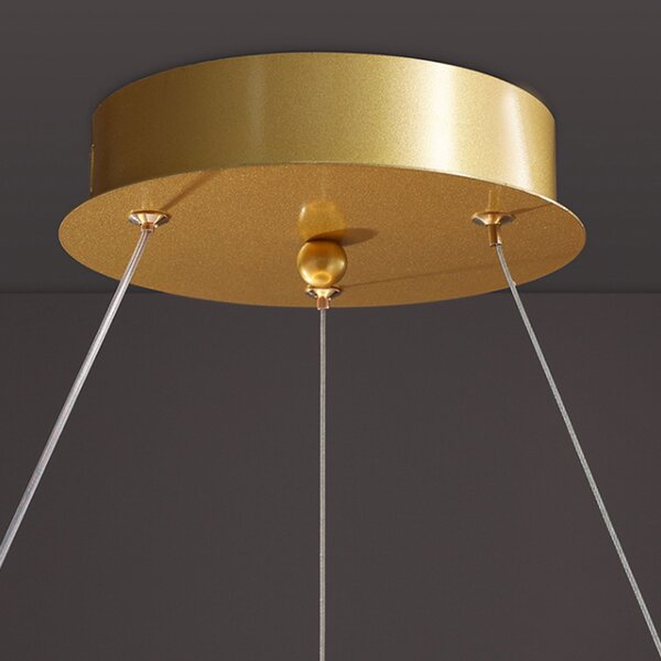Toolight Toolight, LED závesné svietidlo 40cm APP1189-CP, zlatá, OSW-40019