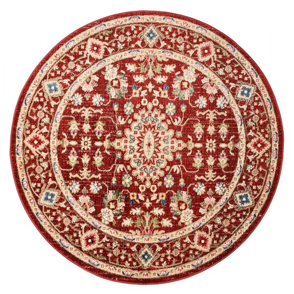 Kusový koberec Oman bordó kruh 170x170cm