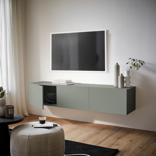 NÍZKA KOMODA, zelená, 180/36,7/42 cm Hom`in - Online Only drobný nábytok, Online Only
