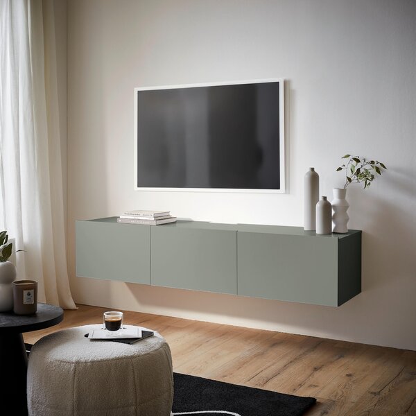 NÍZKA KOMODA, zelená, 180/36,7/42 cm Hom`in - Online Only drobný nábytok, Online Only