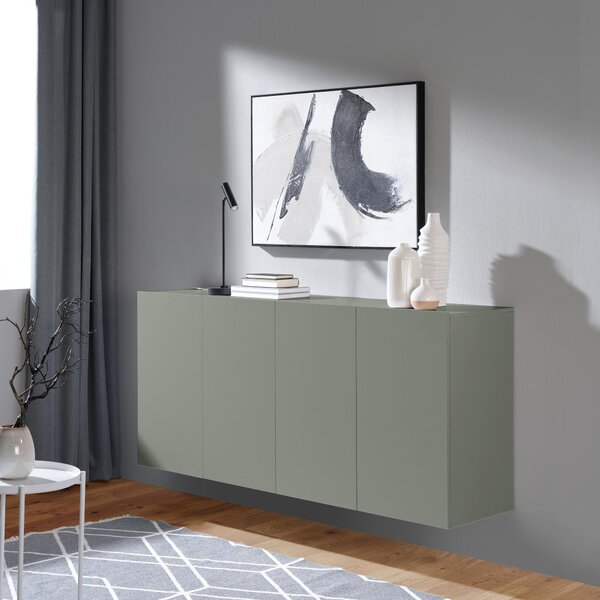 ŠIROKÁ KOMODA, zelená, 180/80/42 cm Hom`in - Online Only drobný nábytok, Online Only