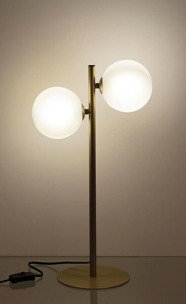 MUZZA Stolná lampa Balls zlatá
