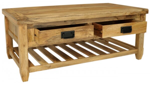 Konferenčný stolík Devi 110x45x60 indický masív mango