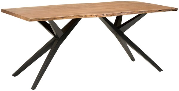 JEDÁLENSKÝ STÔL, akácia, čierna, farba vlašského orecha, 200/100/76 cm P & B - Online Only jedálne, Online Only