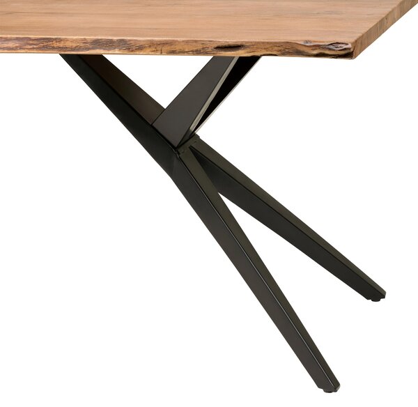 JEDÁLENSKÝ STÔL, akácia, čierna, farba vlašského orecha, 200/100/76 cm P & B - Online Only jedálne, Online Only