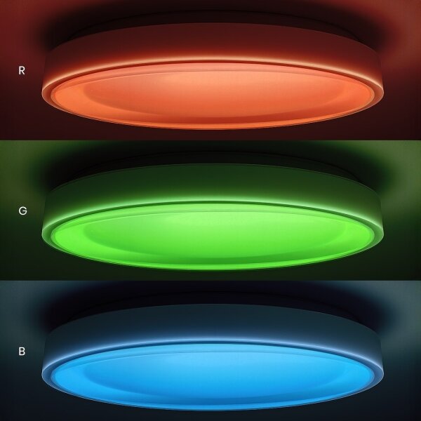 LED RGBW stmievateľné stropné svietidlo MELO LED/36W/230V 3000-6000K pr. 39 cm biela + DO