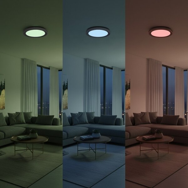 LED RGBW stmievateľné stropné svietidlo MELO LED/36W/230V 3000-6000K pr. 39 cm biela + DO