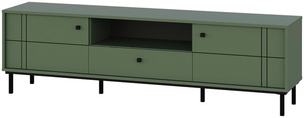 NÍZKA KOMODA, zelená, 170/49,2/37 cm Carryhome - Online Only drobný nábytok, Online Only