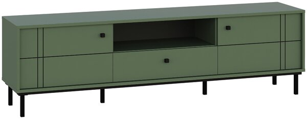 NÍZKA KOMODA, zelená, 170/49,2/37 cm Carryhome - Online Only drobný nábytok, Online Only