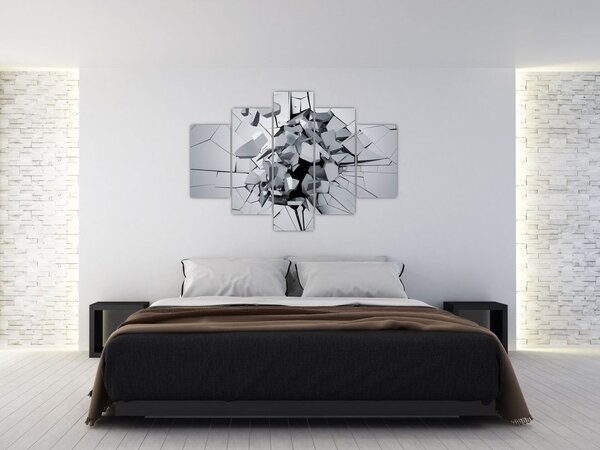 Obraz abstrakcie 3D (150x105 cm)