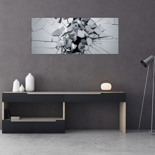 Obraz abstrakcie 3D (120x50 cm)