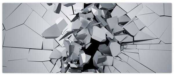 Obraz abstrakcie 3D (120x50 cm)