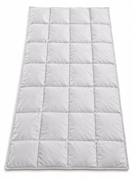 Prikrývka 100 % husacie perie 140x200 cm, 2000 g sypka biela