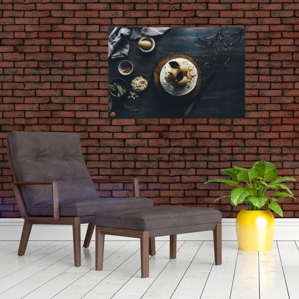 Obraz dezertu na stole (90x60 cm)