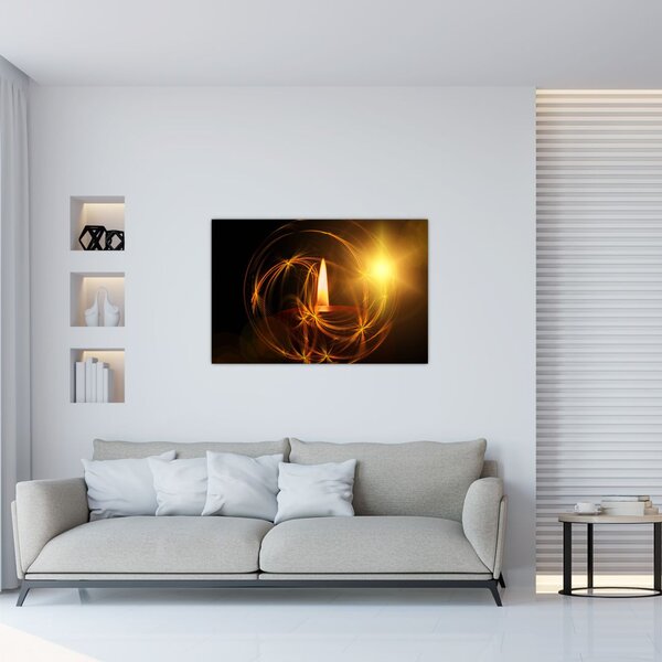 Obraz sviečky (90x60 cm)