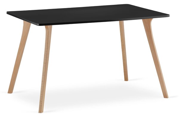 Čierny jedálenský stôl MONTI 120x80 cm