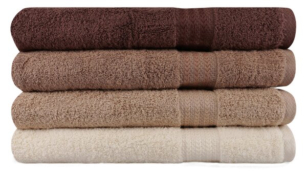 SADA UTERÁKOV, 70/140 cm, hnedá, krémová, béžová - Kúpeľňový textil, Online Only