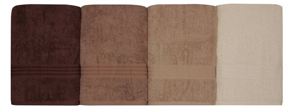 SADA UTERÁKOV, 70/140 cm, hnedá, krémová, béžová - Kúpeľňový textil, Online Only