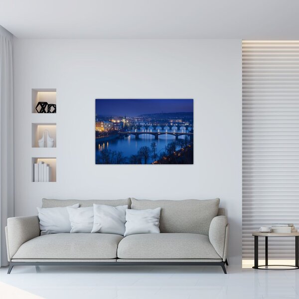 Obraz pražských mostov (90x60 cm)