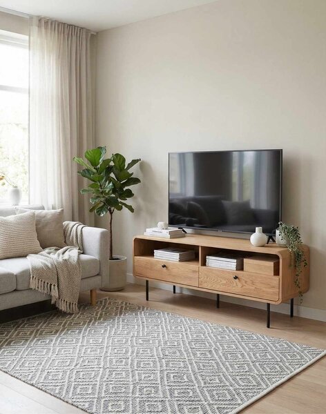 TV skrinka Siena (4404), divoký dub, 120 cm, loft
