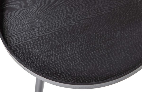 MUZZA Konferenčný stolík Mesa L ø 60 x 34 cm čierny