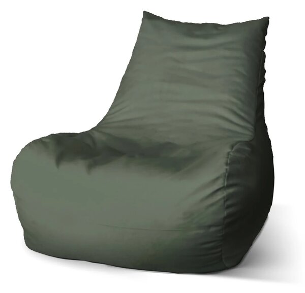 Sablio Sedací vak Bean Vojenská zelená 2 - 100 x 90 x 45 cm