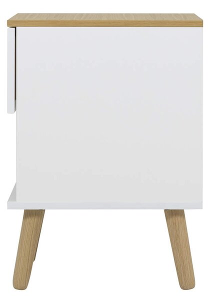 MUZZA Nočný stolík todo 40 x 60 cm biely