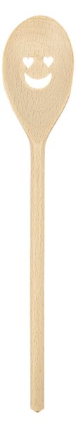 AMADEA Drevená vareška s tvárou, masívne drevo, dĺžka 30 cm